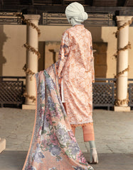 MULTICOLOR LAWN PASTE PRINTED UNSTITCHED 3PC