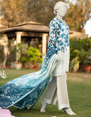 MULTICOLOR LAWN PASTE PRINTED UNSTITCHED 3PC