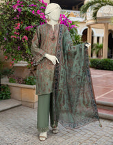 GREEN LAWN EMBROIDERED UNSTITCHED 3PC