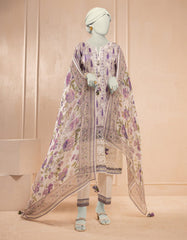 OFF WHITE LAWN EMBROIDERED UNSTITCHED 3PC