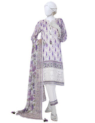 OFF WHITE LAWN EMBROIDERED UNSTITCHED 3PC