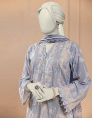 BLUE LAWN EMBROIDERED UNSTITCHED 3PC