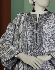 BLACK LAWN EMBROIDERED UNSTITCHED 3PC