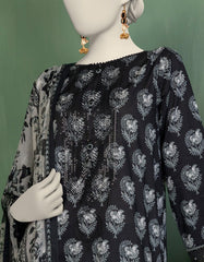 MULTICOLOR CHIFFON EMBROIDERED UNSTITCHED 3PC