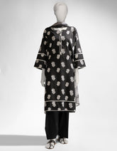 BLACK & WHITE LAWN PRINTED UNSTITCHED 3PC