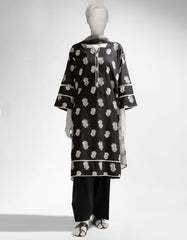 BLACK & WHITE LAWN PRINTED UNSTITCHED 3PC