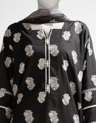 BLACK & WHITE LAWN PRINTED UNSTITCHED 3PC