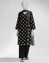BLACK & WHITE LAWN PRINTED UNSTITCHED 3PC