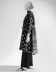 BLACK & WHITE LAWN PRINTED UNSTITCHED 3PC