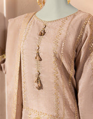 BEIGE PAPER COTTON EMBROIDERED 3PC STITCHED