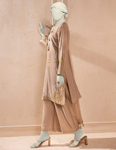 BEIGE PAPER COTTON EMBROIDERED 3PC STITCHED