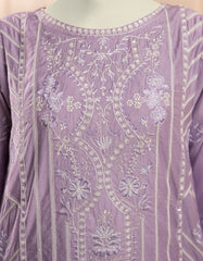 LILAC COTTON EMBROIDERED 2PC STITCHED