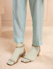 ICE BLUE RAW SILK 2PC STITCHED