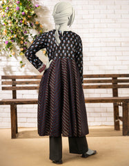 BLACK LAWN EMBROIDERED KURTI