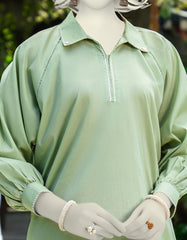 GREEN LAWN EMBROIDERED KURTI