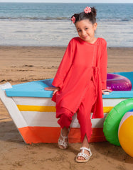 CORAL LAWN DYED 2PC | JGKL-S-JGST-25-5643