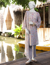 BLUE LAWN EMBROIDERED UNSTITCHED 3PC | JLAWN-S-25-844