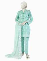 GREEN LAWN EMBROIDERED 3PC STITCHED