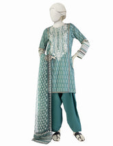 GREEN LAWN EMBROIDERED 3PC STITCHED