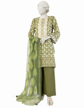 GREEN LAWN EMBROIDERED 3PC STITCHED