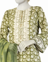 GREEN LAWN EMBROIDERED 3PC STITCHED