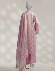 PINK JACQUARD DYED UNSTITCHED 3PC
