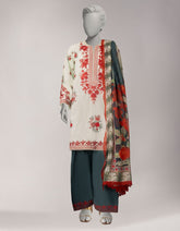 GREEN LAWN EMBROIDERED UNSTITCHED 3PC