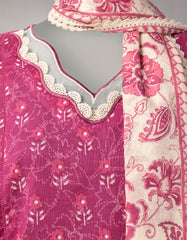 MULTICOLOR LAWN PRINTED UNSTITCHED 3PC