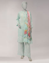 GREEN LAWN PASTE PRINTED UNSTITCHED 3PC