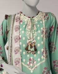 GREEN LAWN EMBROIDERED UNSTITCHED 3PC