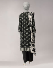 BLACK LAWN EMBROIDERED UNSTITCHED 3PC