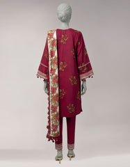 MULTICOLOR LAWN EMBROIDERED UNSTITCHED 3PC