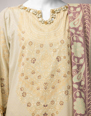 MULTICOLOR LAWN EMBROIDERED UNSTITCHED 3PC