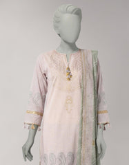 MULTICOLOR LAWN EMBROIDERED UNSTITCHED 3PC