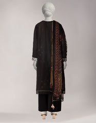 BLACK ZARI LAWN EMBROIDERED UNSTITCHED 3PC