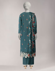 BLUE LAWN EMBROIDERED UNSTITCHED 3PC