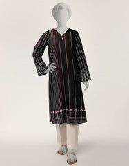 BLACK LAWN PRINTED KURTI