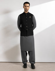 GREY WAISTCOAT | JJVC-27385-R5