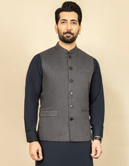 GREY WAISTCOAT | JJVC-27385-R3