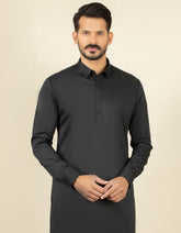 BLACK BLENDED KAMEEZ SHALWAR | JJKS-S-30729-R18-AP