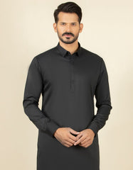 BLACK BLENDED KAMEEZ SHALWAR | JJKS-S-30729-R18-AP