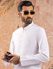 WHITE COTTON KAMEEZ SHALWAR | JJKS-S-30730-R11-AP