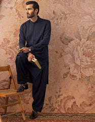 BLUE BLENDED KAMEEZ SHALWAR | JJKS-S-30780-R14-AP