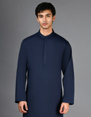 NAVY BLUE CASUAL KAMEEZ SHALWAR