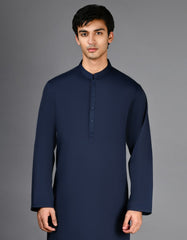 NAVY BLUE CASUAL KAMEEZ SHALWAR