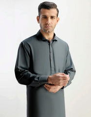 GREY BLENDED KAMEEZ SHALWAR | JJKS-S-30820-R14