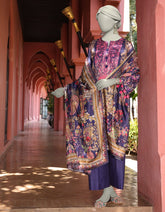 BLUE LAWN EMBROIDERED UNSTITCHED 3PC | JLAWN-S-25-3092