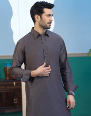 MAJOR BROWN BLENDED KAMEEZ SHALWAR | JJKS-S-32499