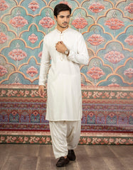 CREAM AYUDHIYA KAMEEZ SHALWAR | JJKS-S-32503