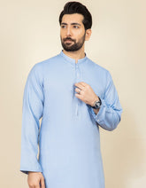 SKY BLUE BLENDED KAMEEZ SHALWAR | JJKS-A-32515